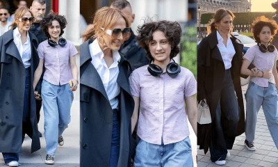 Jennifer Lopez and Her Daughter Emme Enjoy a Day at the Louvre Museum in Paris