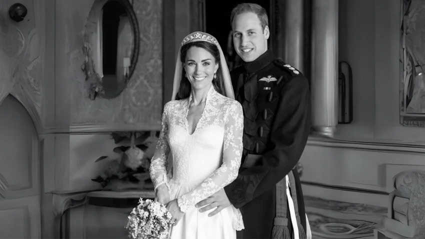 Kate Middleton and Prince William Reveal Unseen Wedding Portrait